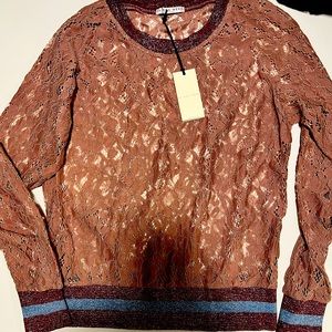 Brand new Maison Mere lace sweater from Italy.  Size medium.